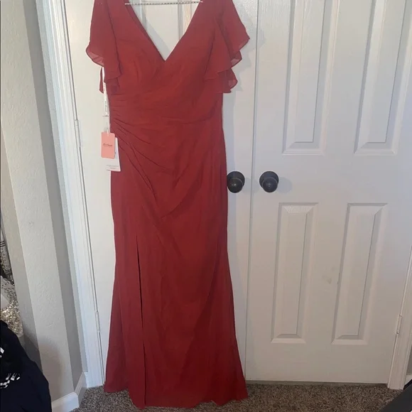 JJs House | Dresses | Jjs House Elegant Red Maxi Dress | Poshmark